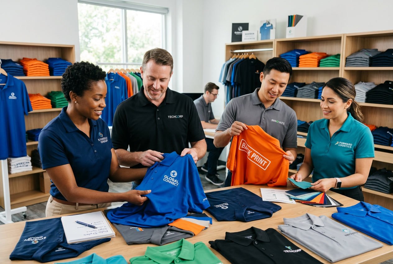Sådan vælger du den rigtige poloshirt med tryk til arbejde og profilbeklædning
